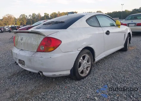 2003 Hyundai Tiburon Gt V6 z USA, uszkodzony, nr VIN KMHHN65F63U061107
